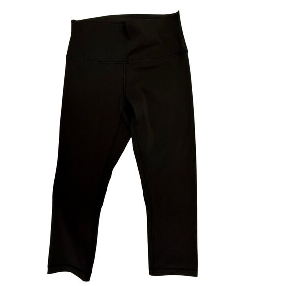 Lululemon Wunder Under Crop HR *Luxtreme 21" Leggings Women Size 8 Black - Picture 1 of 11